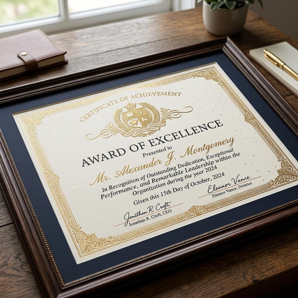 Certificates